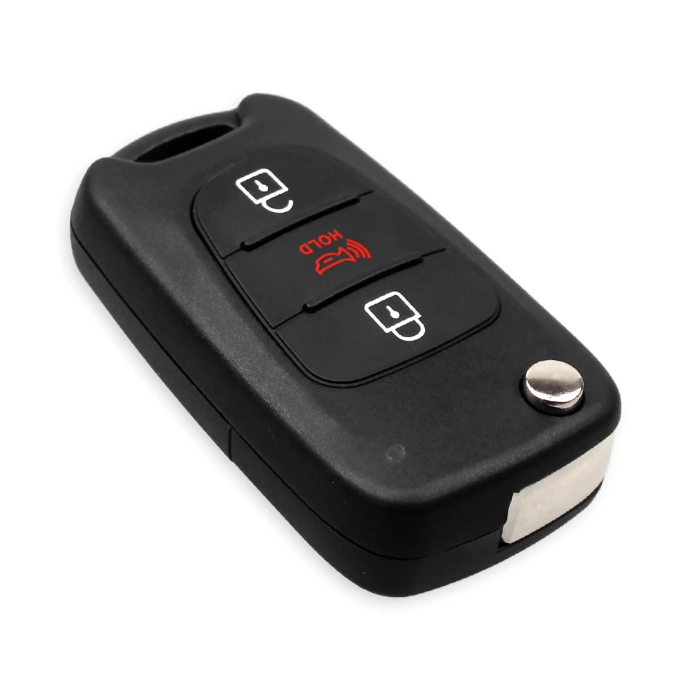 Car Remote Key Shell  Case 3 Button Folding Flip   For HYUNDAI KIA Soul 