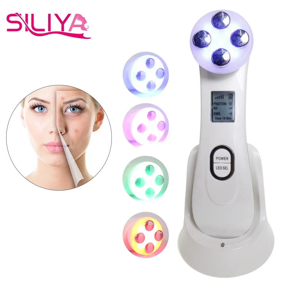 

mini led ems radiofrequency skin tightening body slimming massage face lift devices, White