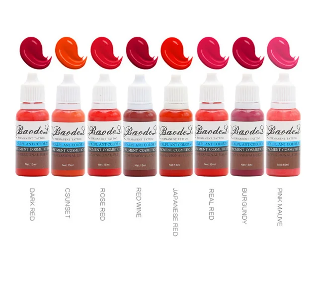 

Permanent Makeup Eyebrow Cosmetic Tattoo Ink Microblading Pigment Microblading Ink, 23 colors