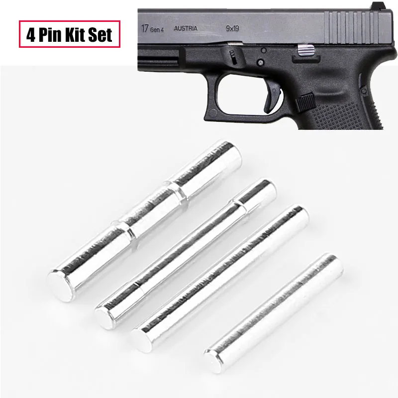 

Stainless Steel Gen 4 Pin Kit Set for Glock 17 19 20 21 22 23 26 27 34 35 37 Tactical Hunting Accessories, Black