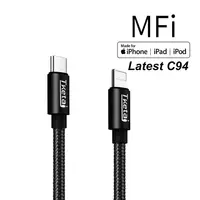 

TKETAI USB Type C to 8pin Cable 3ft MFi Certified Nylon Power Delivery Cable Fast Charge For IPhone