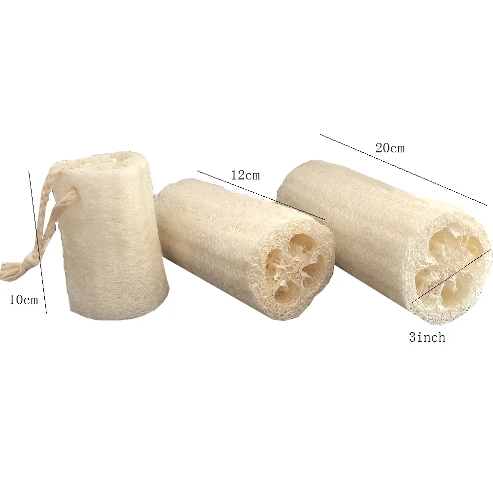 

100% Natural biodegradable natural bath shower dishwashing raw luffa sponge loofah, Original ,white
