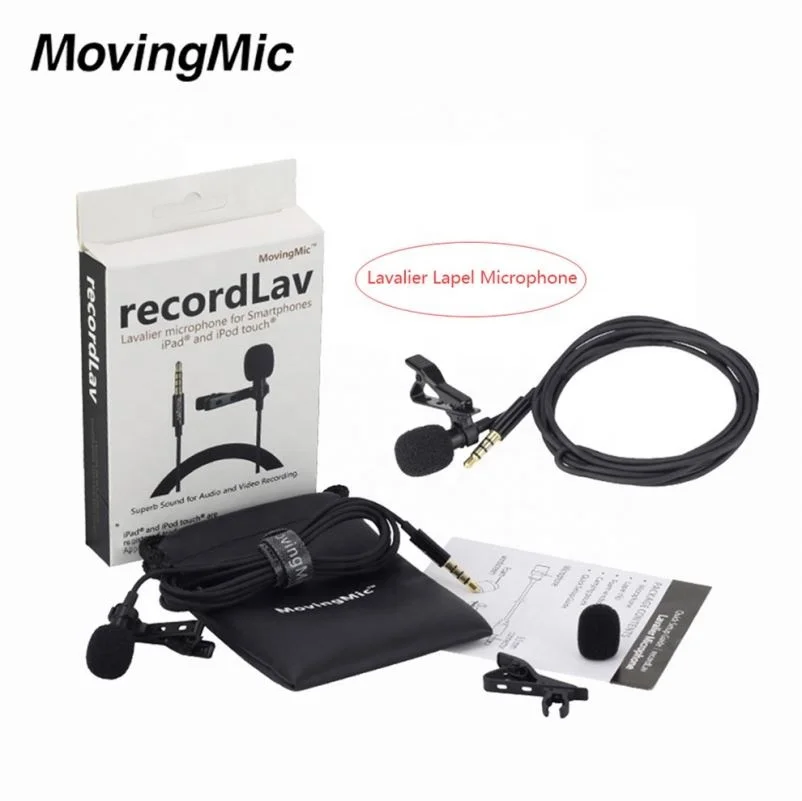 

OEM Clip Lavalier Microphone for Smartphone Cell Phone, Black