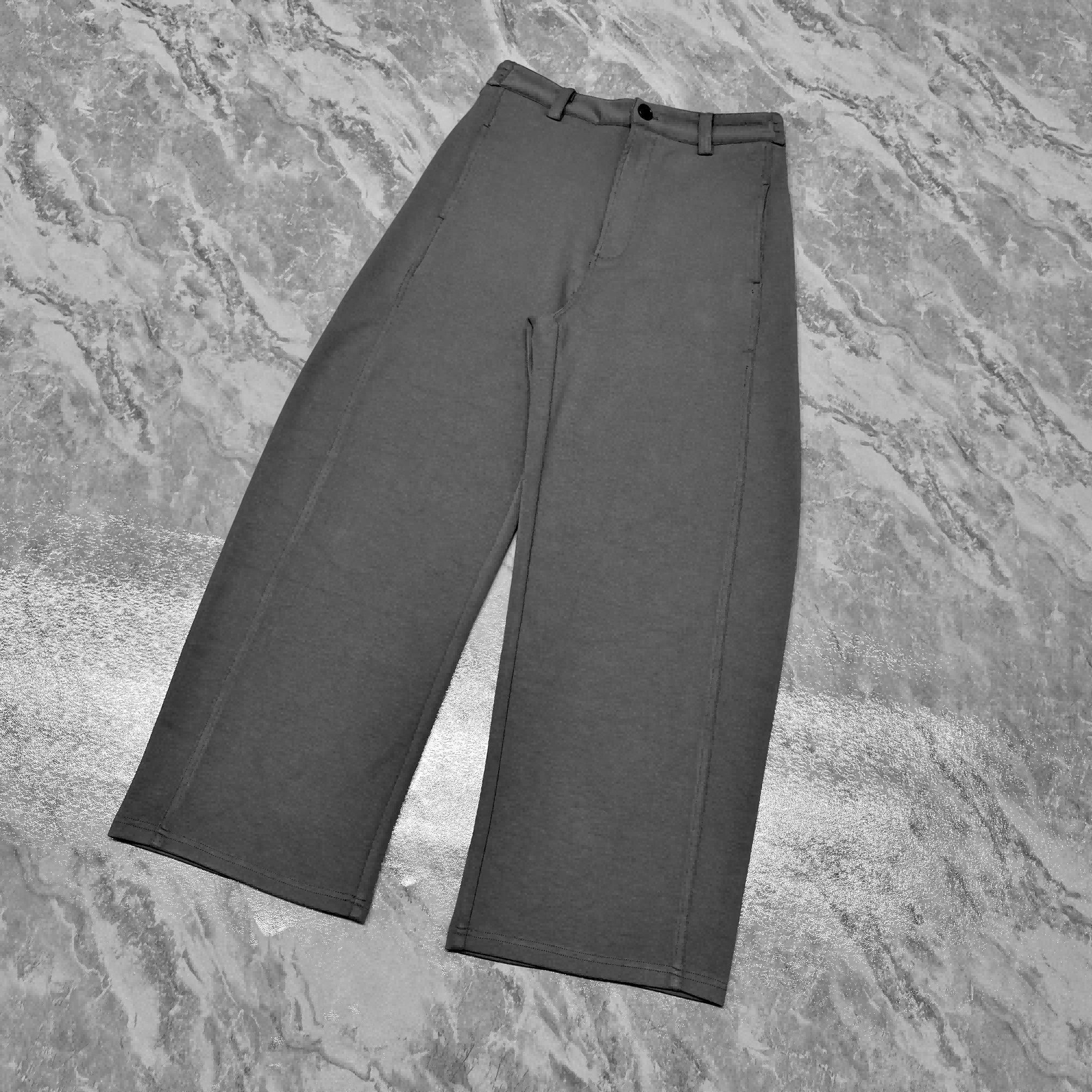 Stacked Wide Leg French Terry Sweatpants