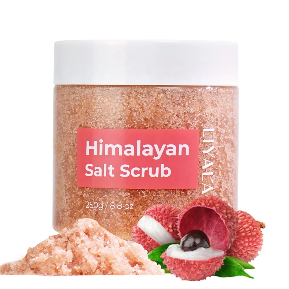 

100% Natural Pink Salt Eco-Friendly Vegan Exfoliating Esfoliante Corporal Himalayan Salt Body Scrub For Cellulite