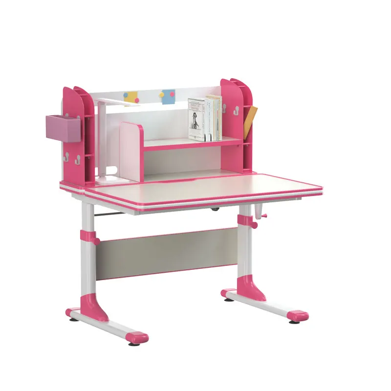 
hot sell natural bentwood modern wooden princess study table desk one set for girls kids teenager students 