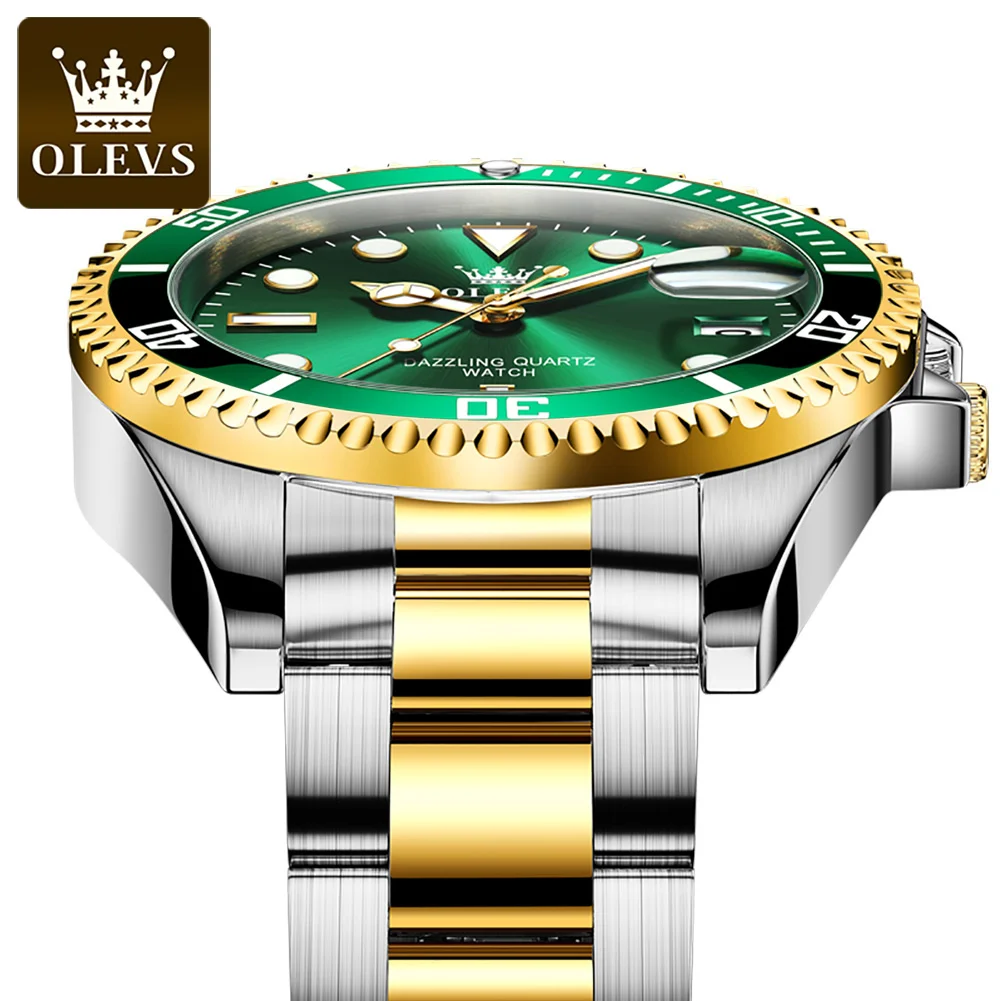 

Luxury Brand OLEVS 5885 Men Business Wrist Watch Men Fashion Business Chronograph Quartz Watch Supplier in China, 2colour to choice