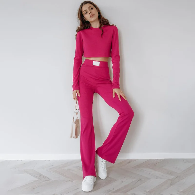 

Casual Sports Pants Suit Women New Style Commuter Long Sleeved Suit