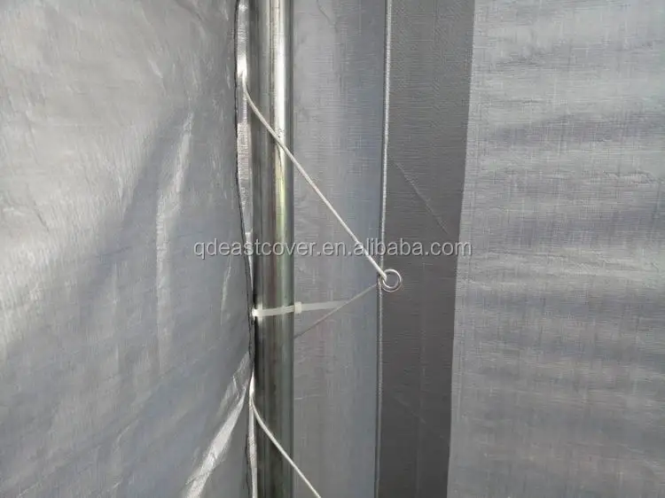 14'wx33'lx14'h Pvc Tarp Temporary Storage Plastic Carport Rv Shelter