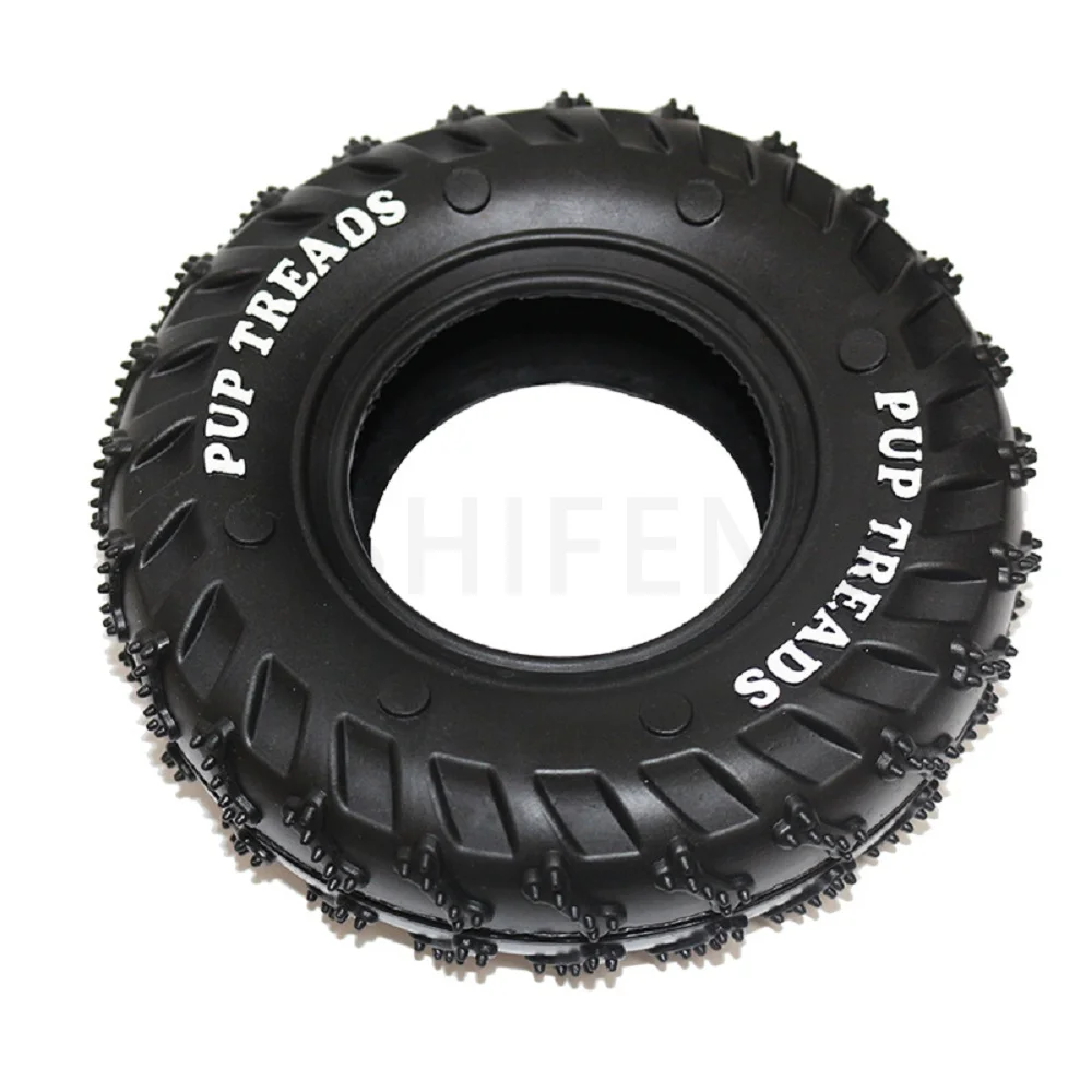 

Drop Shipping Dog Chewing Black Tires Rubber Dog Toy Pet Chew Round Toy Teeth Bite Interactive Rubber Dog Toys, Black color,from 500, other colors can be customized