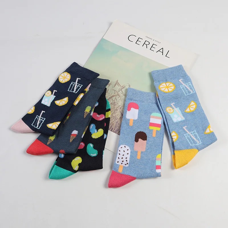 

Unique Design Winter Casual Bamboo Women Cute Ladies Crew Socks