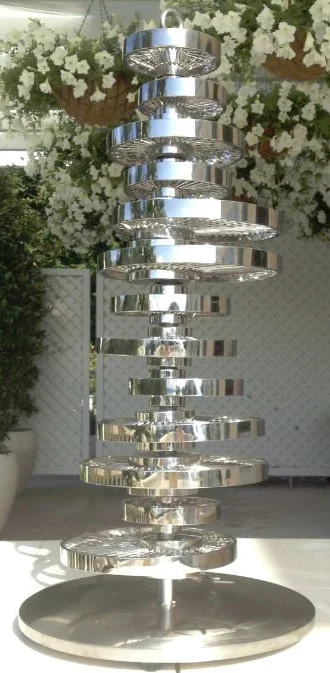 
High quality stainless steel 304 fish kinetic Sculpture for garden decoration 