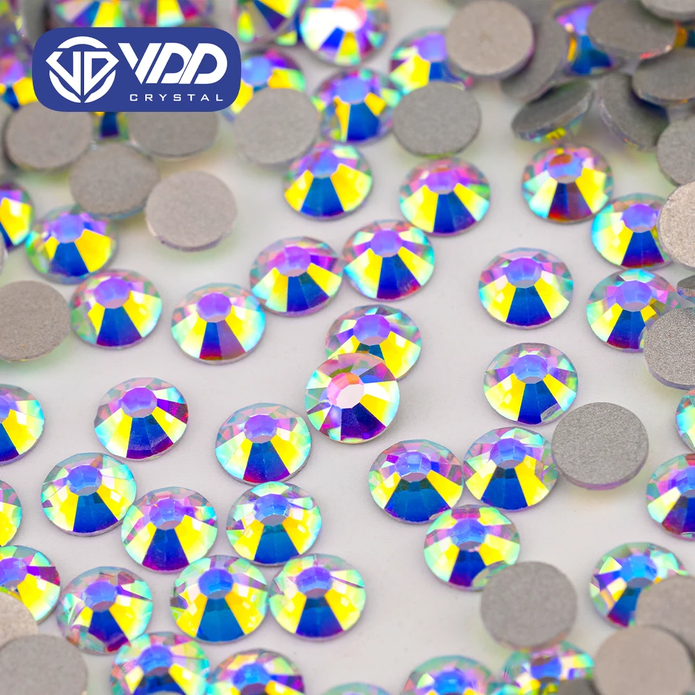 VDD 055 Crystal AB Non-hotfix Ss3-ss50 Rhinestones for Clothes Nail Art Crystal Stones Nail Rhinestones Decoration Diy