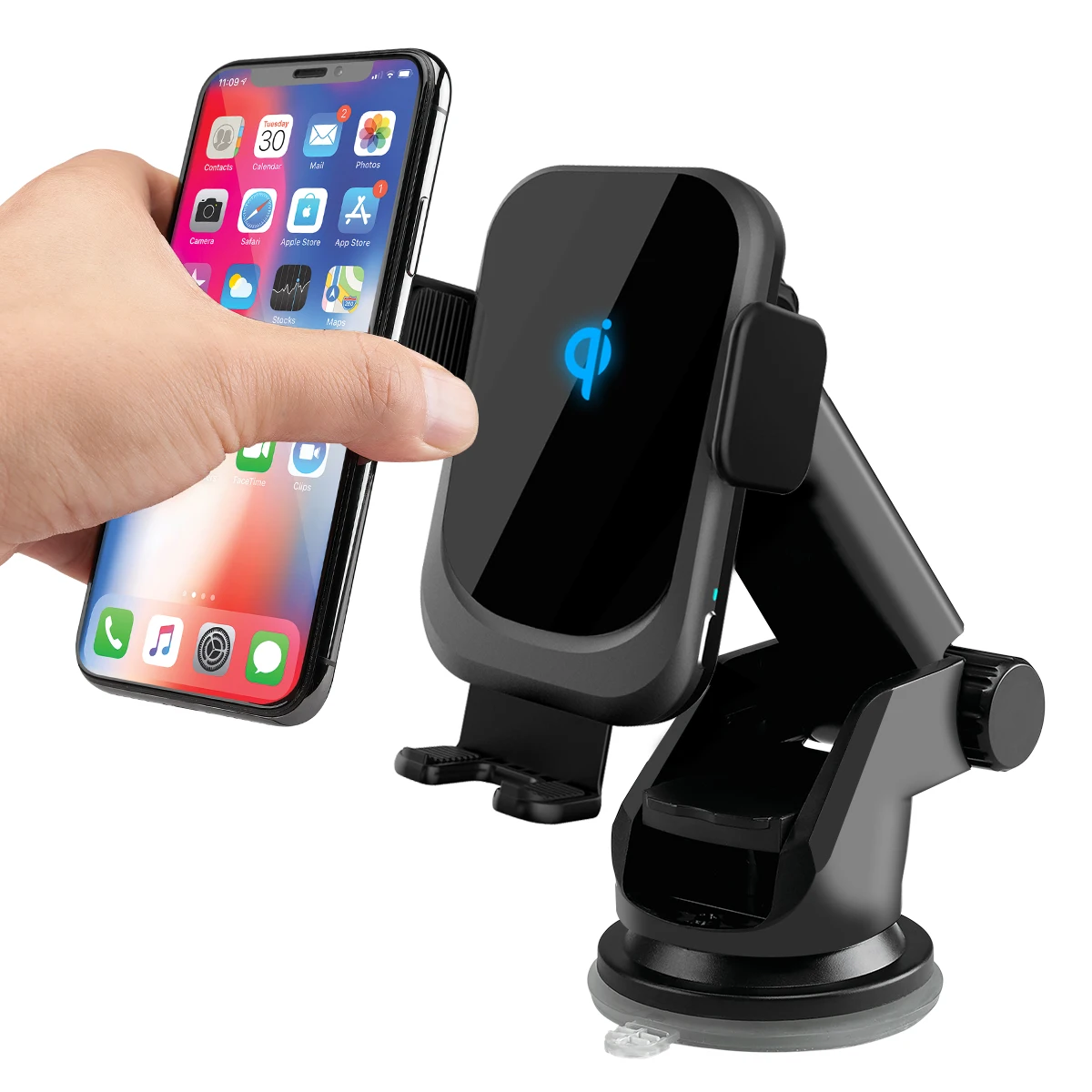 

15w Fast Magnetic Car Mount Wireless Charger For Iphone 12 Pro Max Magnetic Wireless Car Phone Holder