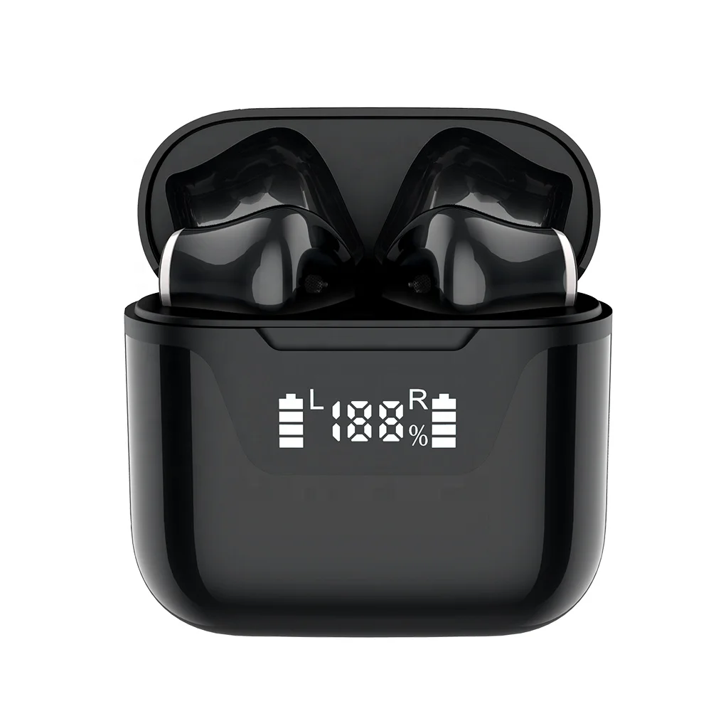 

J101 Trulyway Hot Selling Digital Display Wireless Earphones LED Digital Display BT Earphone Quality Air Buds