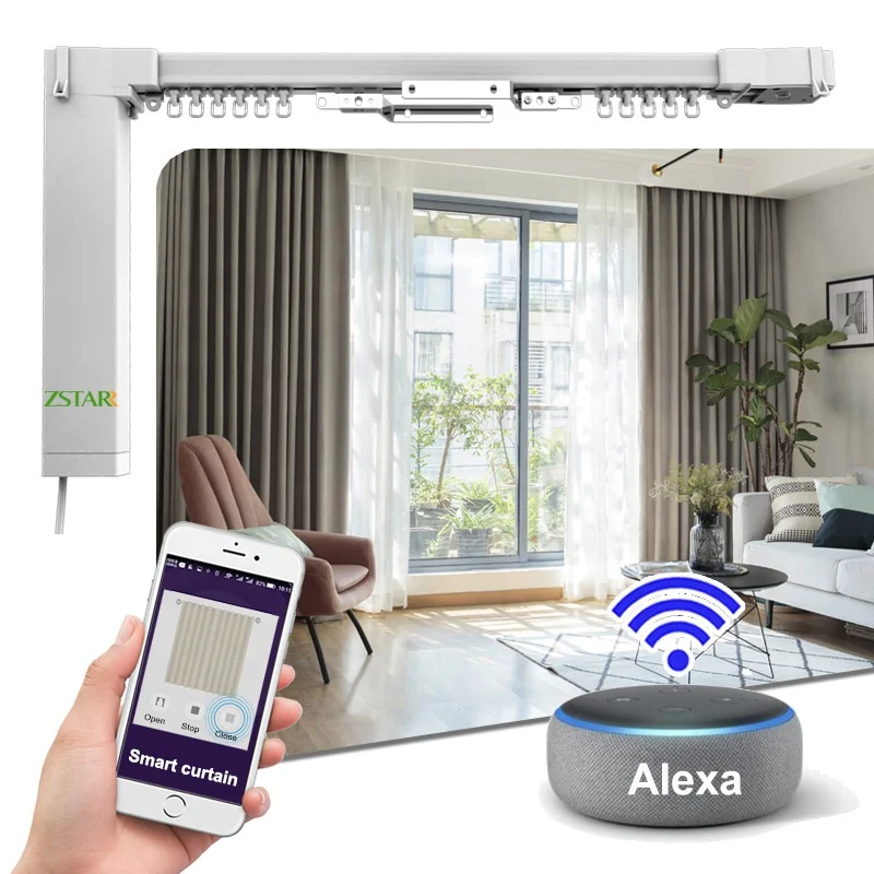 

Smart house motorized curtain system Tuya automatic electric curtains for home