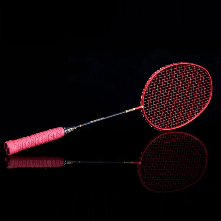 
hot sales professional full carbon badminton racket 4u 