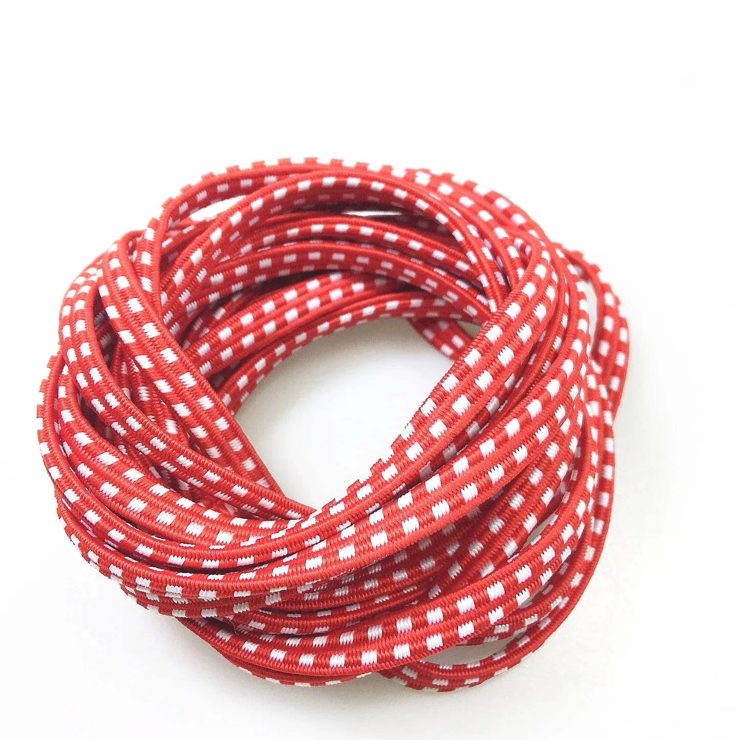 

Hongyu Factory wholesale 7mm flat bungee strap elastic skipping rope jump rope for kids 8 year old, As display