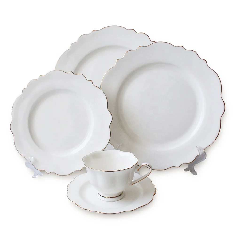 

Alibaba home appliance turkish tableware porcelain dinnerware sets crokery dinnerware set, White