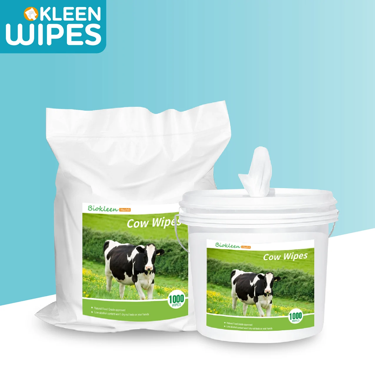 

Biokleen Wholesale Premoistened Cow Goat Udder Wipes