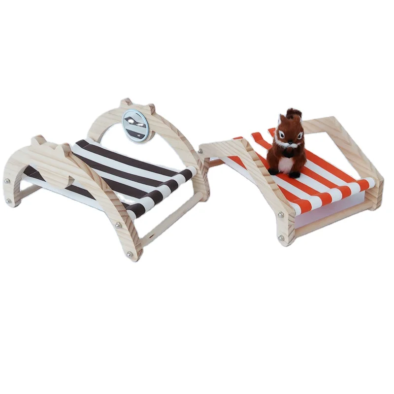 

Pet supplies wooden hammock, sofa, warmth and cooling nest, Wood color
