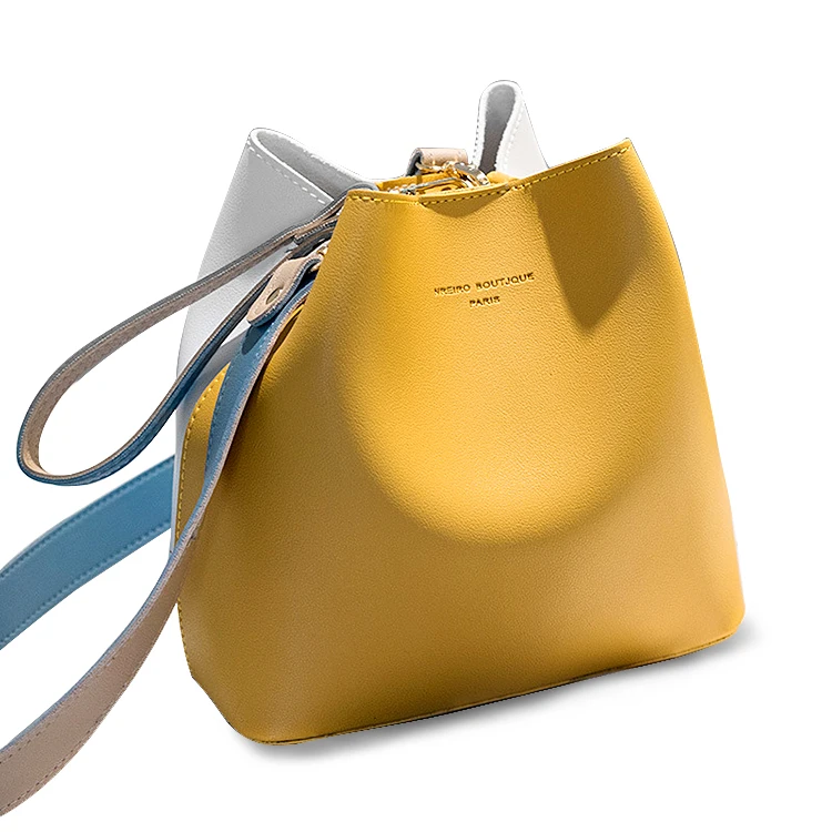 

Youwon Latest Style Vegan Designers Handbags Leather Bucket Bag Messenger bag, Customizable