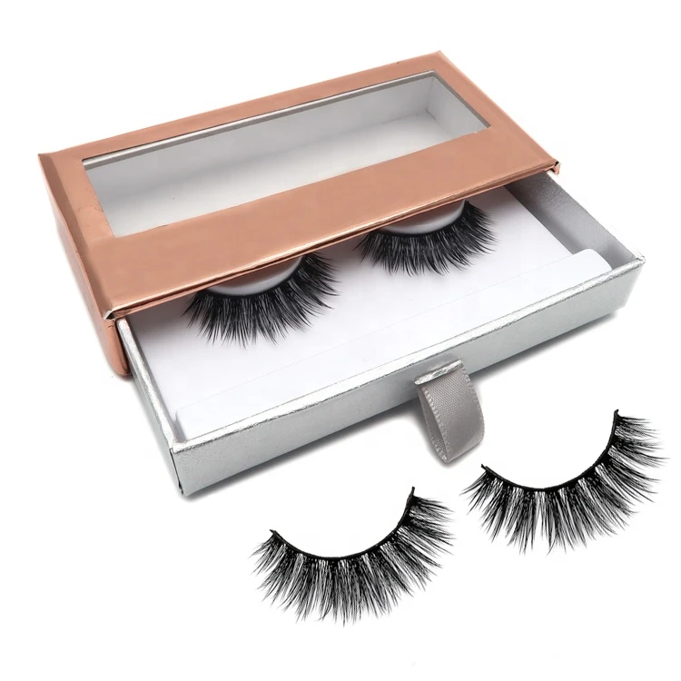 

Imported PBT Material Handmade Private Label Cruelty Free 3d 5d 8d Real Thick Faux Mink Silk Lashes