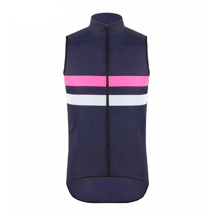 

Custom Windproof Cycling Vest Sleeveless Bike Gilet Lightweight Breathable Mesh with Zipper Pocket