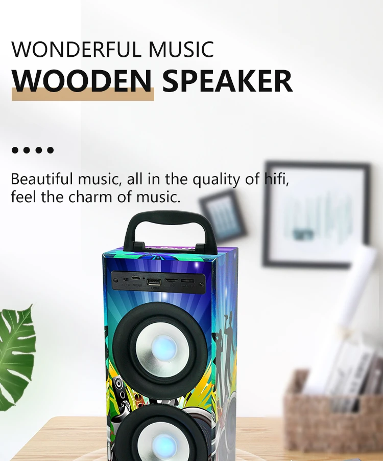 karaoke subwoofer mini portable dj bluetooth speaker bluetooth sound box wireless speaker home theatre system - ANKUX.COM