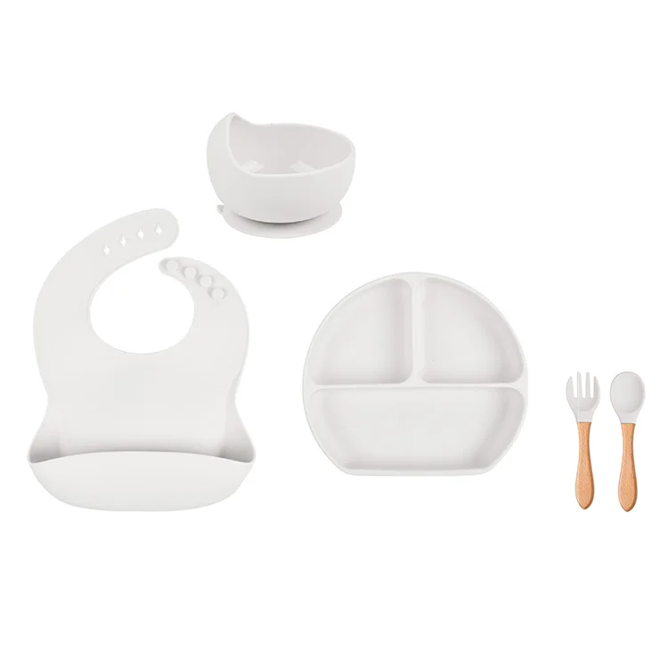 

Customized Infant Babador Waterproof Productos Baby Kids Bandana Bavaglini Food Feeding Baberos Silicone Baby Bib With Catcher