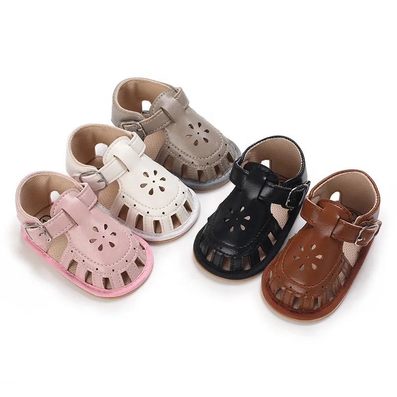 

Summer spring weave leather soft sole baby sandals for kids buckle strap casual shoes baby shoes, :black/brown/grey/white/pink