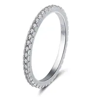 

RINNTIN SR63 Fashion women accessories 925 Sterling Silver Cubic Zirconia Finger Rings jewelry