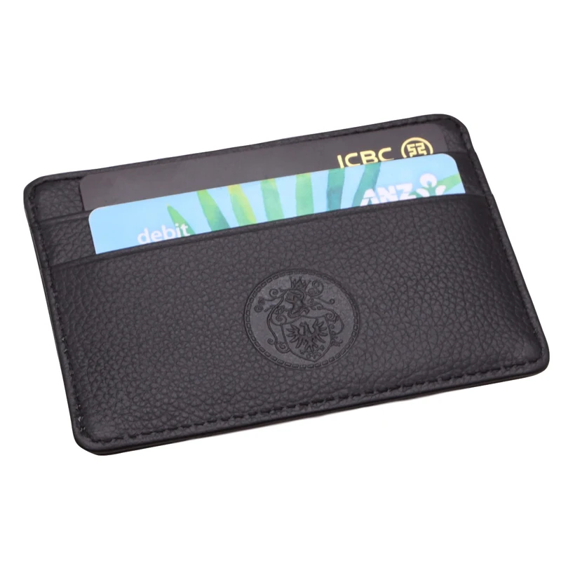 

best selling money clip business pocket gift leather slim rfid wallet card holder
