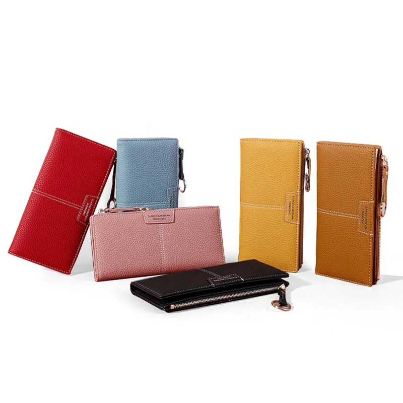 

Korean Fashion Ladies Long PU Women Phone Wallet Leather Money Bag