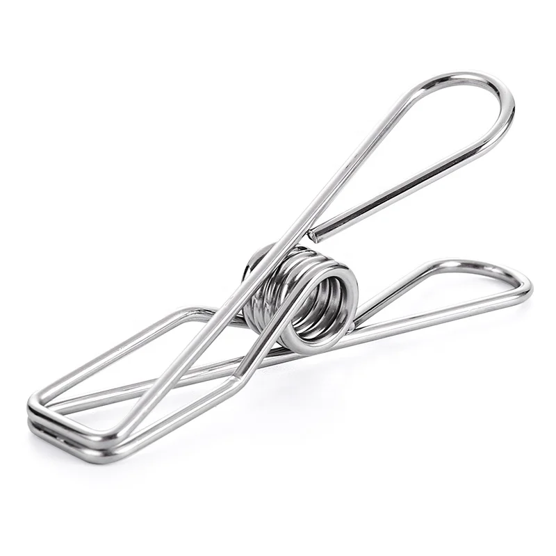 

Popular metal marine grade 316 stainless steel large spring peg and 304 peg clothes, Silver