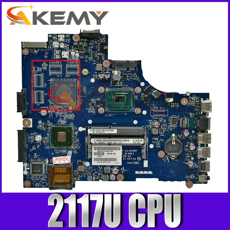 

Original Laptop motherboard For DELL 15R 3521 5521 2117U Mainboard CN-0671DP 0671DP VAW00 LA-9104P SLJ8E SR0VQ