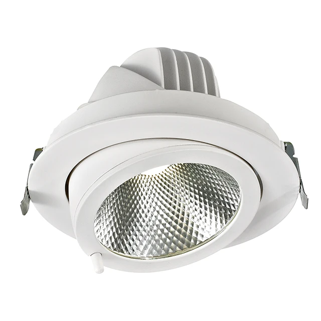 Hot Sell Customizable 8 Inch Recessed 360 Degree Rotatable 50w Gimbal Led Downlighting Spot Light