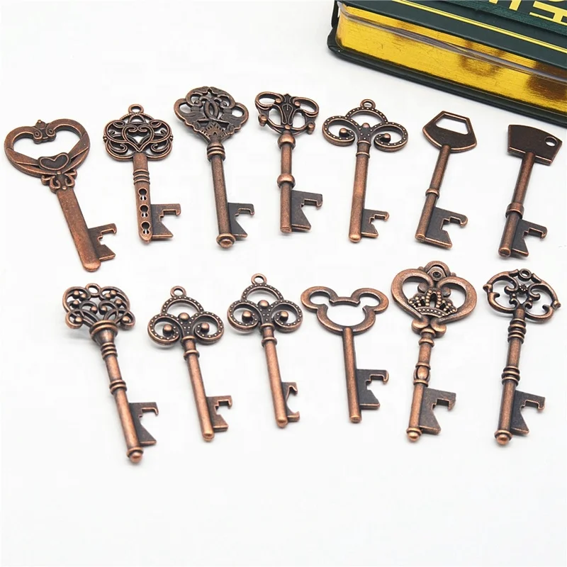 

Wedding Party gift Antique Vintage Skeleton Key Bottle Opener For Decoration Favors Festive Supplies