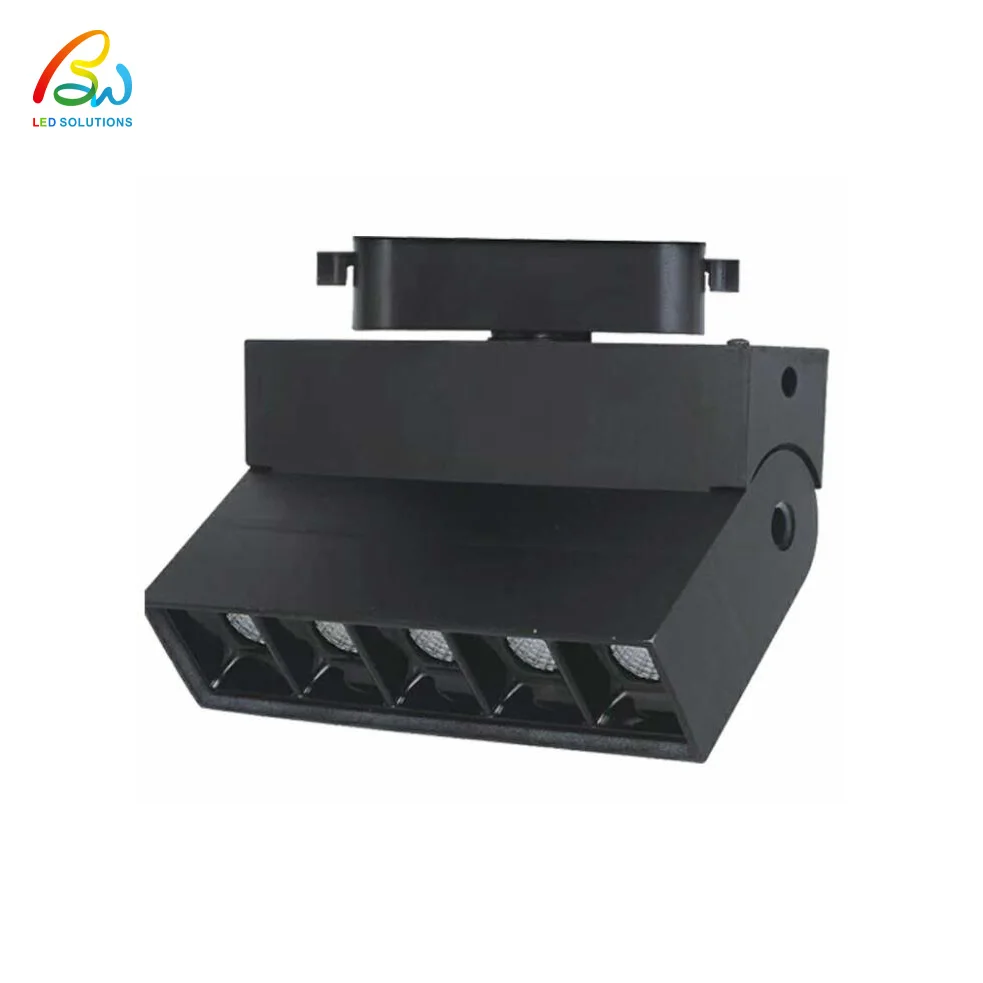 
Euro Rectangular Wire Cable Natural White High CRI Long Indoor Led Linear Track Light 