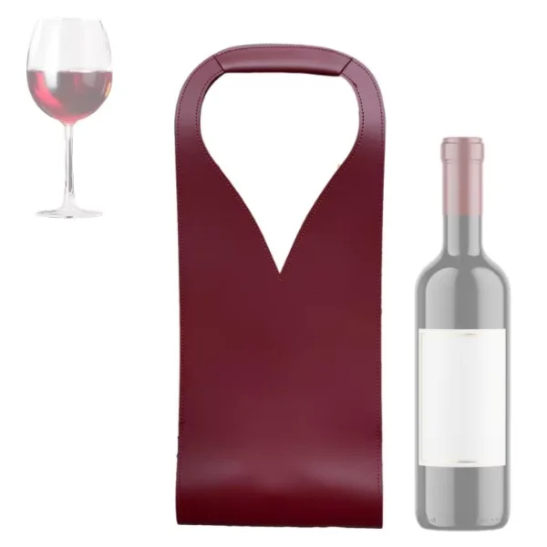 YY RTS Leather Wine Bottle Carrier Bag Elegant Bar Accessories for Wine Gifts for Wine Tote/Bottle Carrier/Bag