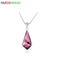 

Best selling Austria crystal 925 silver pendants gold filled necklace