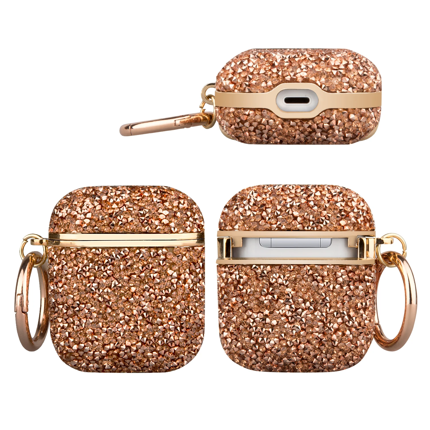 

Wholesale diamond pc wireless earphone accessories for iphone fashion Protective Case for iphone earphone, 7 colors