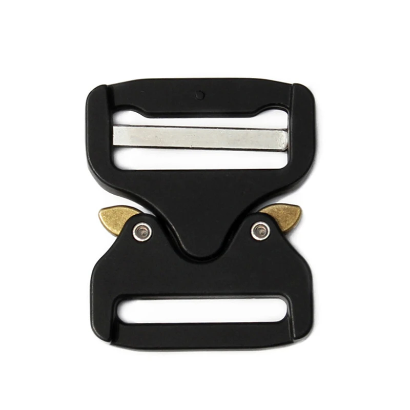 

metal black automatic military tactical quick release strap buckle 39mm zinc alloy belt buckle, Matte black, silver, accept custom