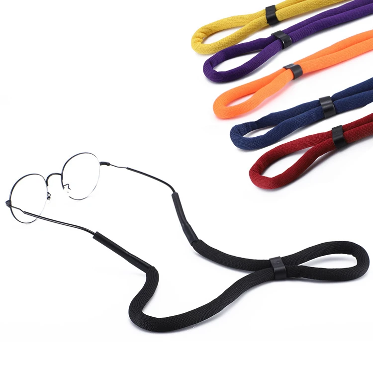 

CustomiZed Headband Floater Cord Silicone End Eyeglasses Swimming Sunglass Strap Diving Float Sports Glasses Slip Glasses Strap, Red yellow green blue purple black orange pinnk