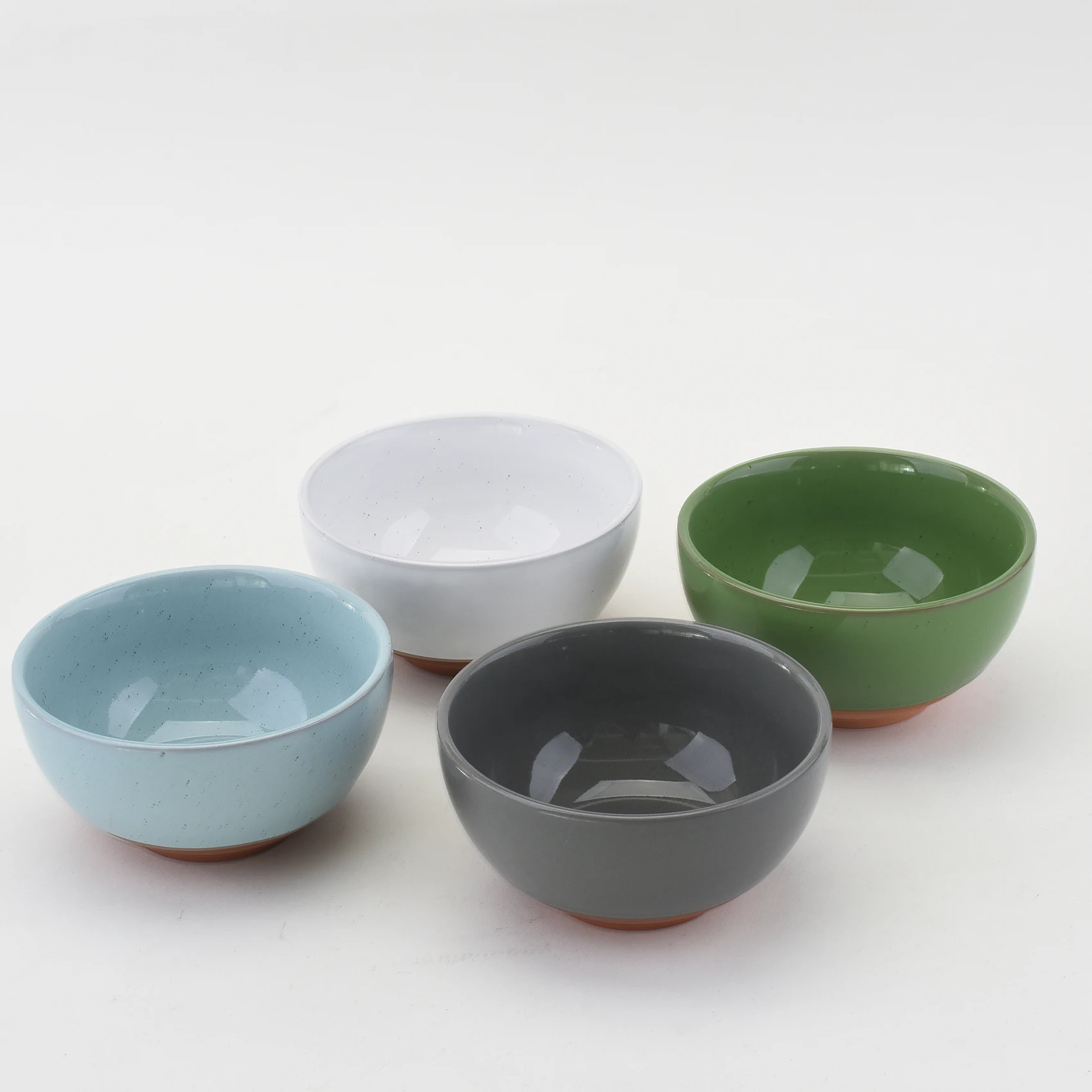 

New Tableware ceramic noodle bowl set of 4 terracotta porcelain bowl