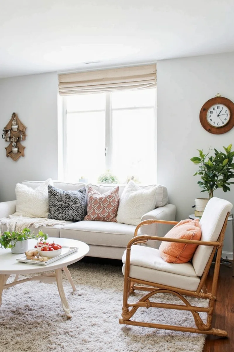 Washable wall paint with colorful mural