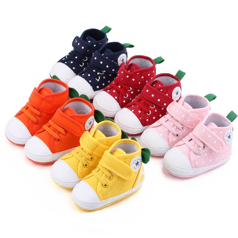 

Spring and autumn new canvas shoes soft soled fashion baby toddler shoes