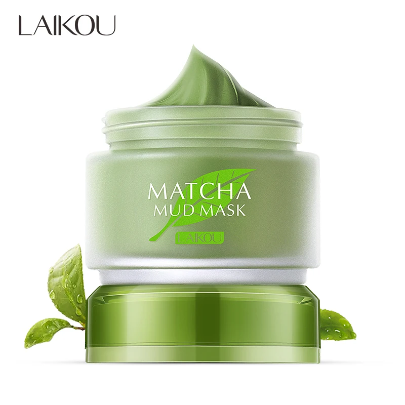 

Hot sale green tea matcha mud mask moisturizing oil control cream cleansing whitening moisturizing mask