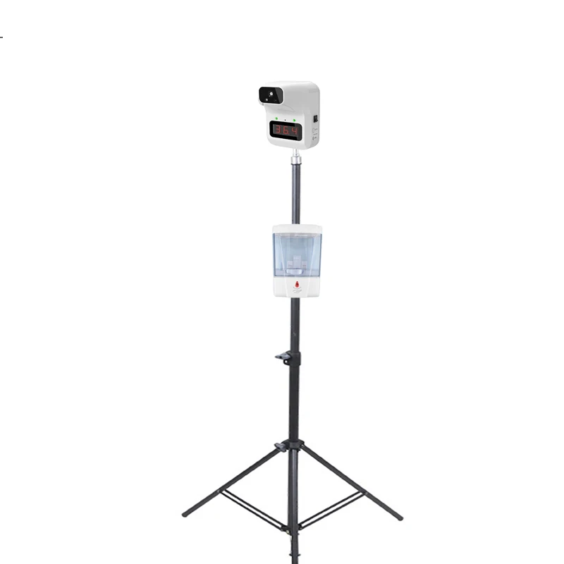 

Wall Bracket Tripod for Mounted Infrared Thermometer Unverisal Camera Stand Tripod Portable Stand Digital Thermometer Aluminum, Black