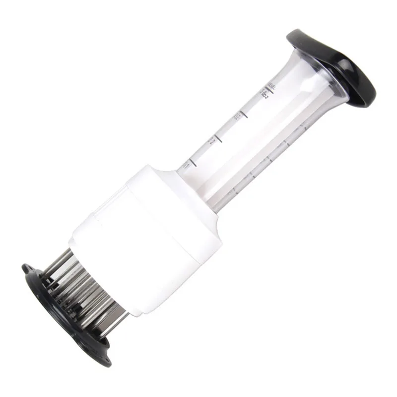 

Stainless Steel Steak 1PC Multifunctional Meat Tenderizer Needle Meat Injector Marinade Flavor Syringe Kitchen Tools, As photo